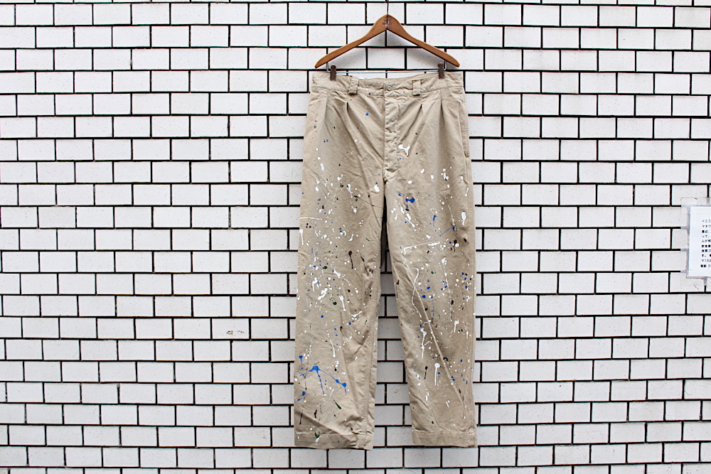 全国通販 Dead Stock デッドストック 60s French Army M52 Chino Trousers フランス軍チノパンツ Special Paint スペシャルペイント 3 5 W32 33相当 1 Post 78 Online Store 東京 都立大学駅前のセレクトショップ
