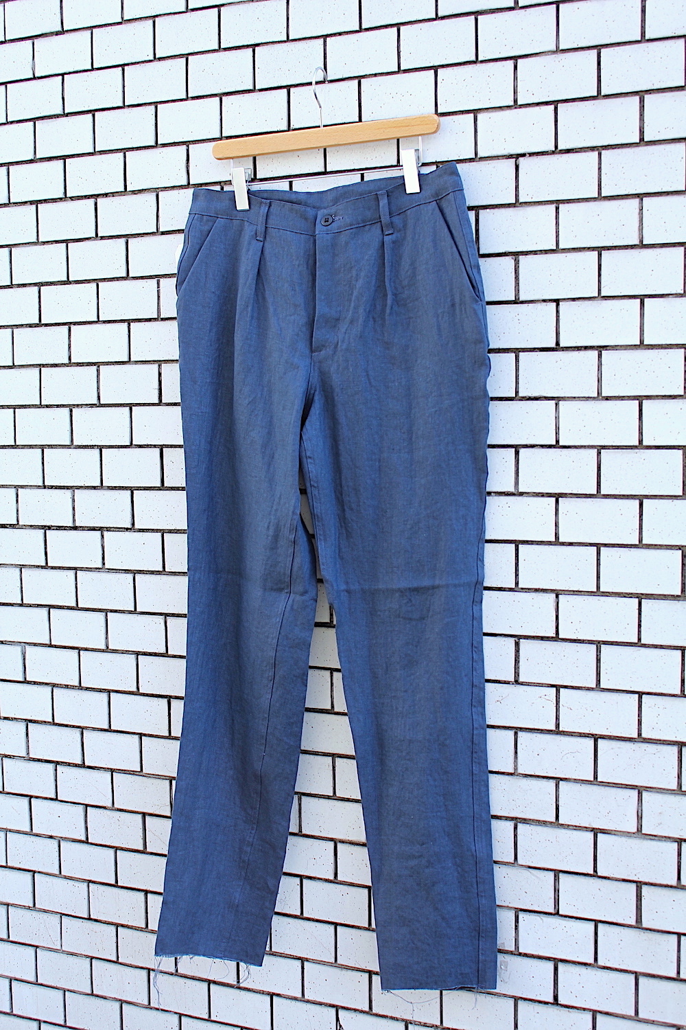 全国通販 Tapia Losangels タピアロスアンゼルス Pleats Pants Toropical Linen トロピカルリネントラウザー Navy Post 78 Online Store 東京 都立大学駅前のセレクトショップ