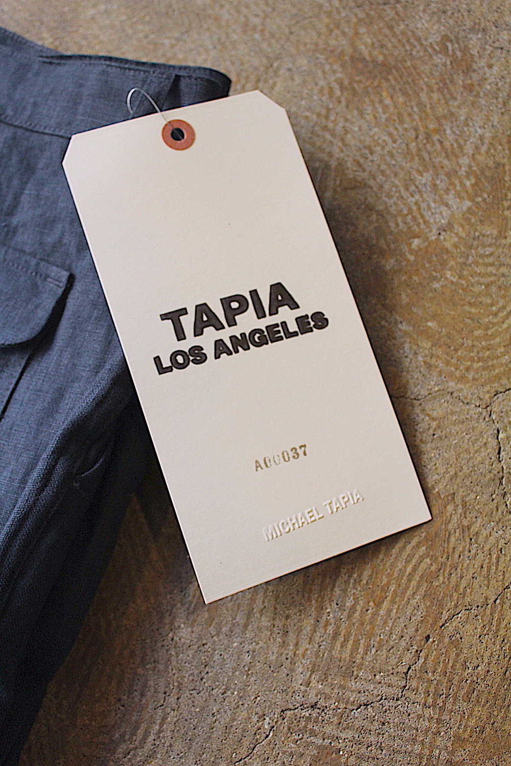 全国通販 Tapia Losangels タピアロスアンゼルス Pleats Pants Toropical Linen トロピカルリネントラウザー Navy Post 78 Online Store 東京 都立大学駅前のセレクトショップ