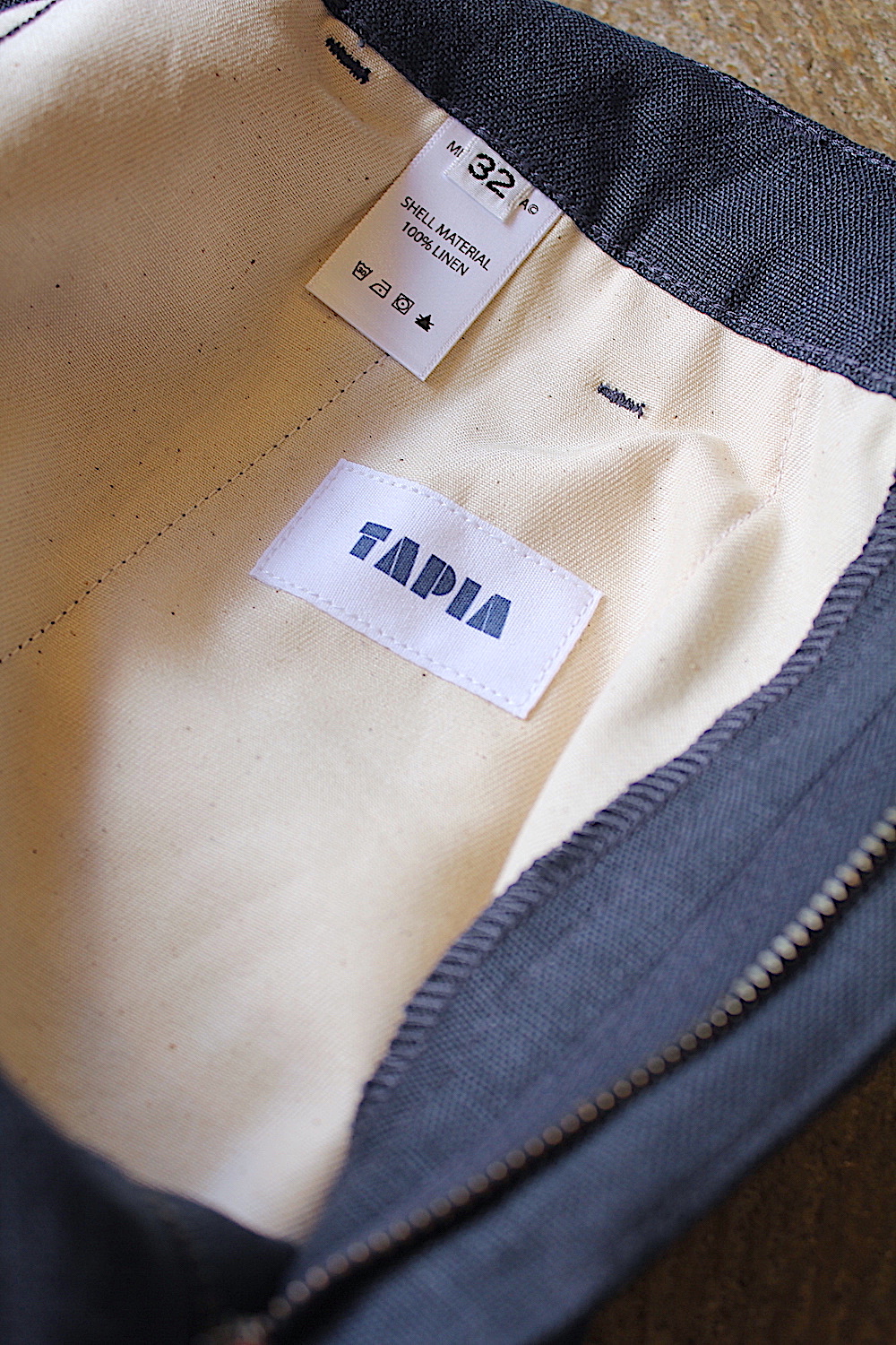 全国通販 Tapia Losangels タピアロスアンゼルス Pleats Pants Toropical Linen トロピカルリネントラウザー Navy Post 78 Online Store 東京 都立大学駅前のセレクトショップ