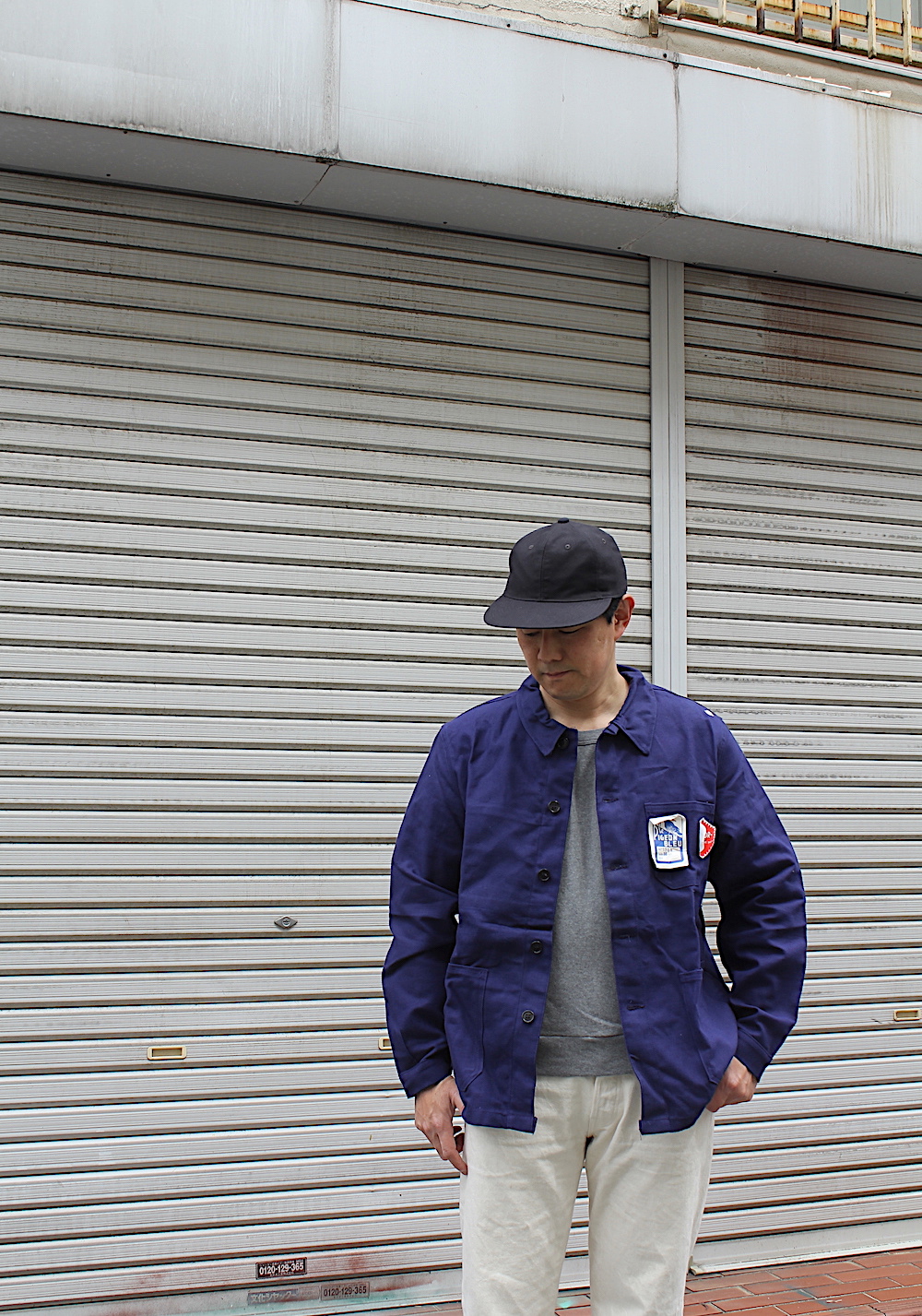 60's- french cotton twill jacket