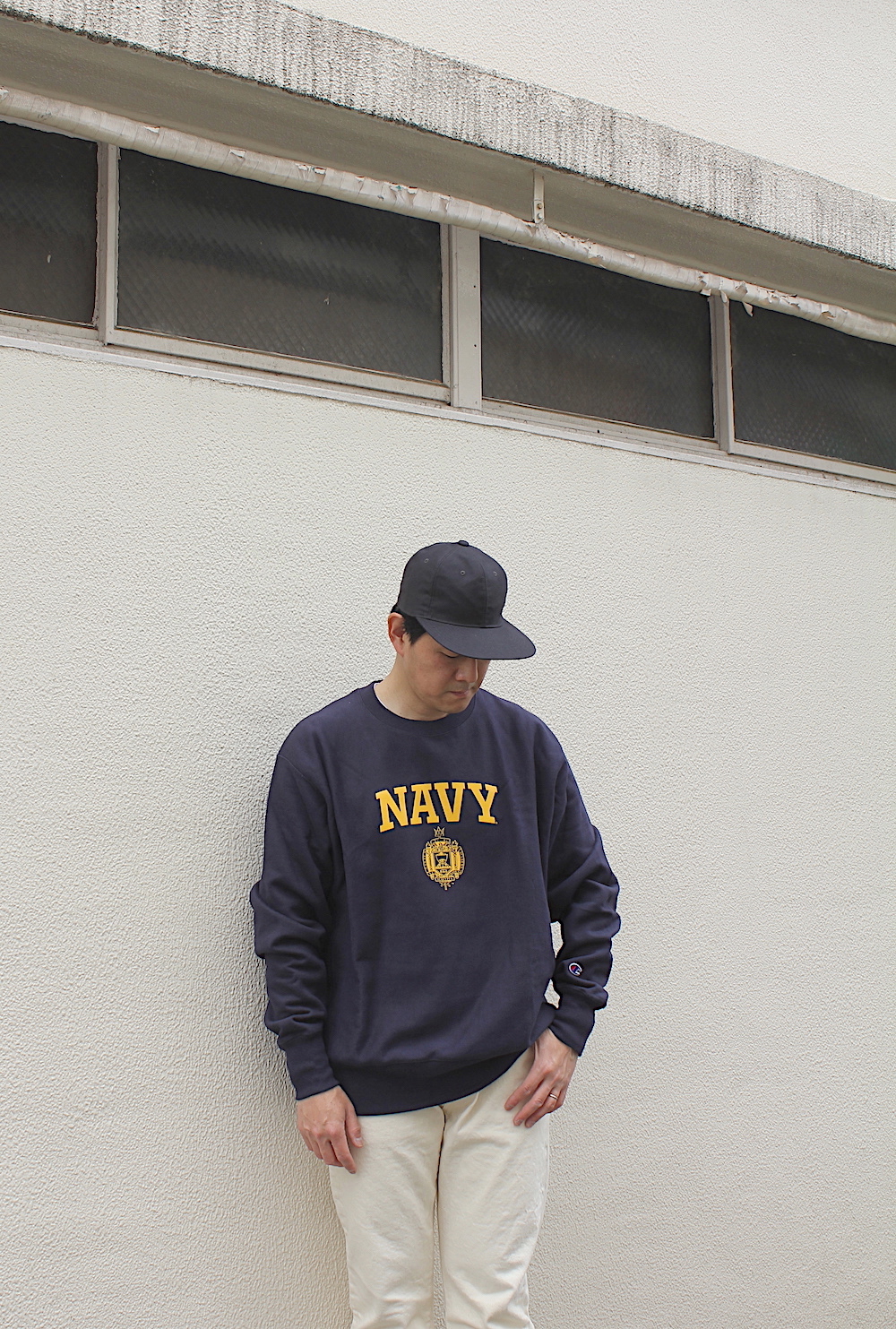 チャンピオン　NAVY リバースウィーブ