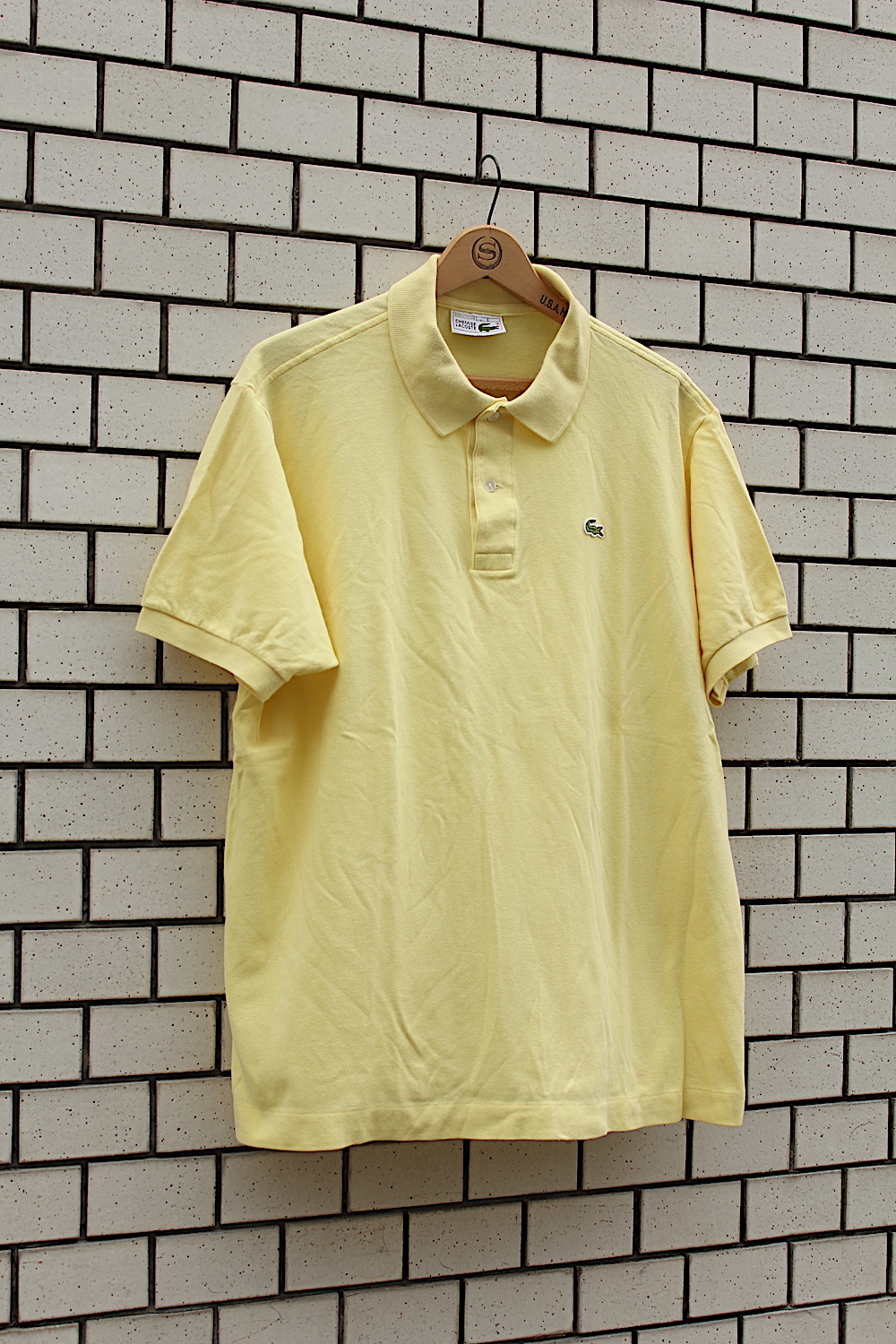 yellow lacoste polo