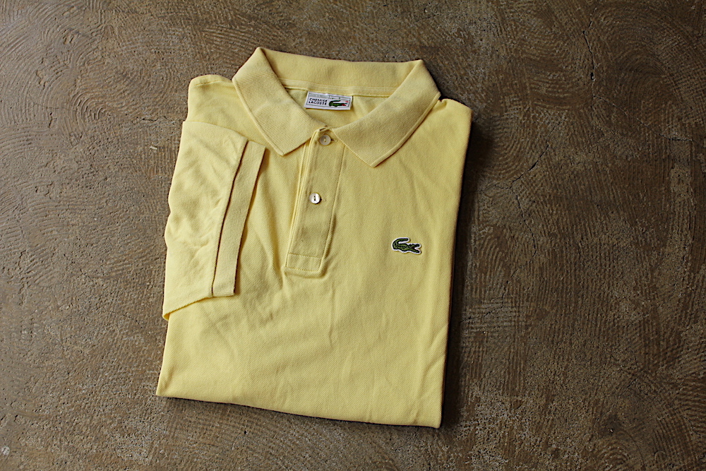 yellow lacoste polo