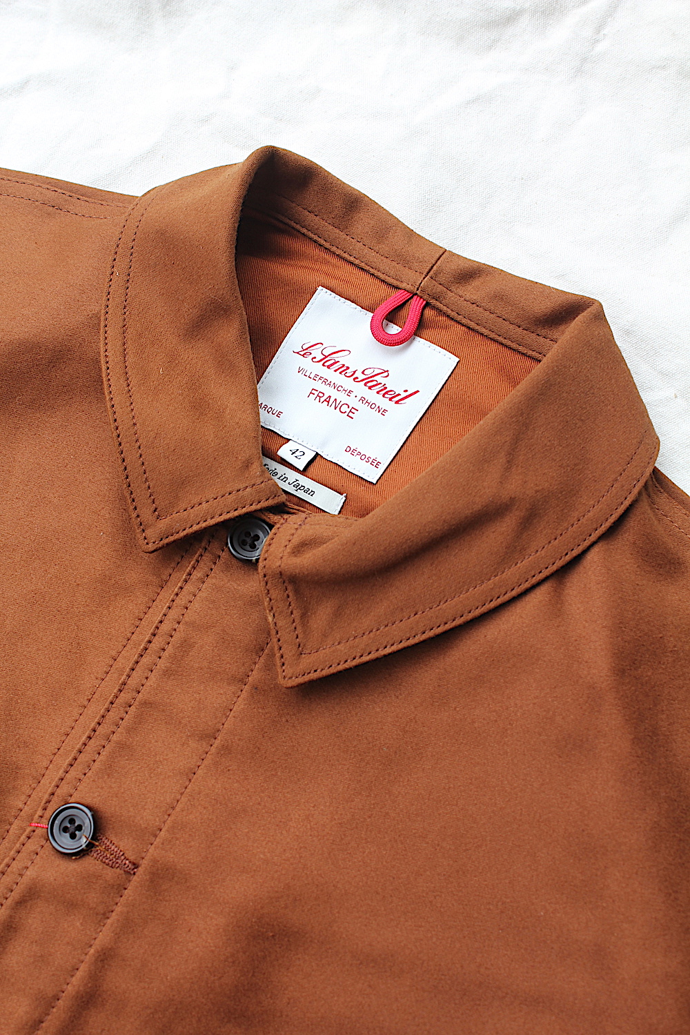 全国通販 Le Sans Pareil Cotton Mole Skin Traditional Coverall ルサンパレイユ ブラウンモールスキンジャケット Brown Post 78 Online Store 東京 都立大学駅前のセレクトショップ