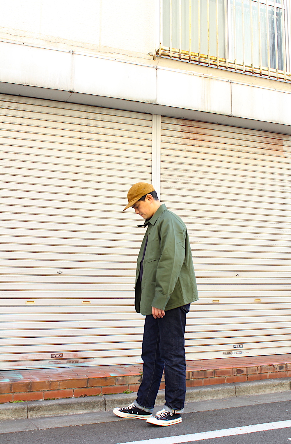 【全国通販】BONCOURA(ボンクラ)"カバーオール イングリッシュツイル (Coverall English Twill Olive