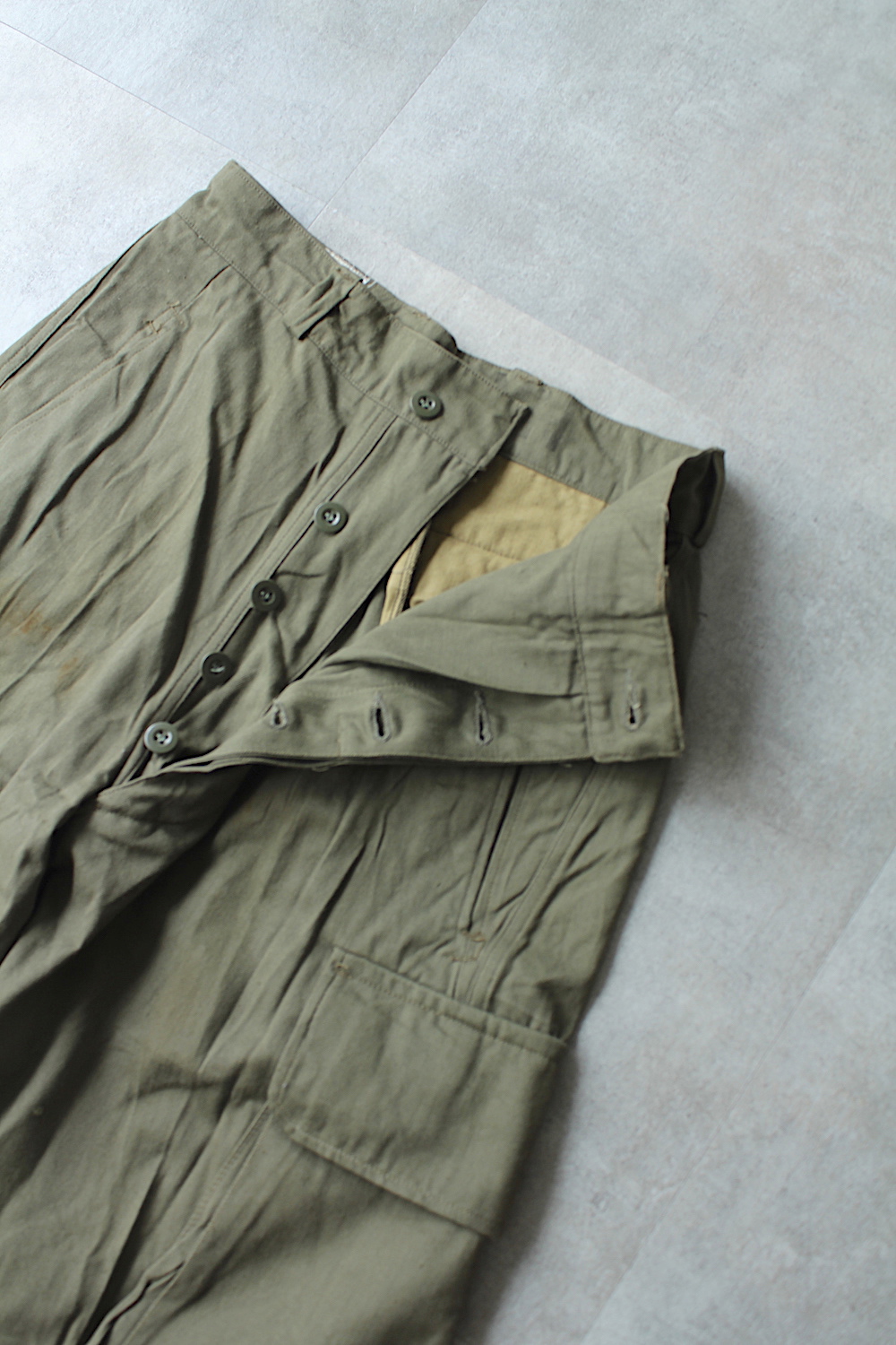 全国通販】DEAD STOCK 60s FRENCH ARMY”M47 CARGO PANTS 後期