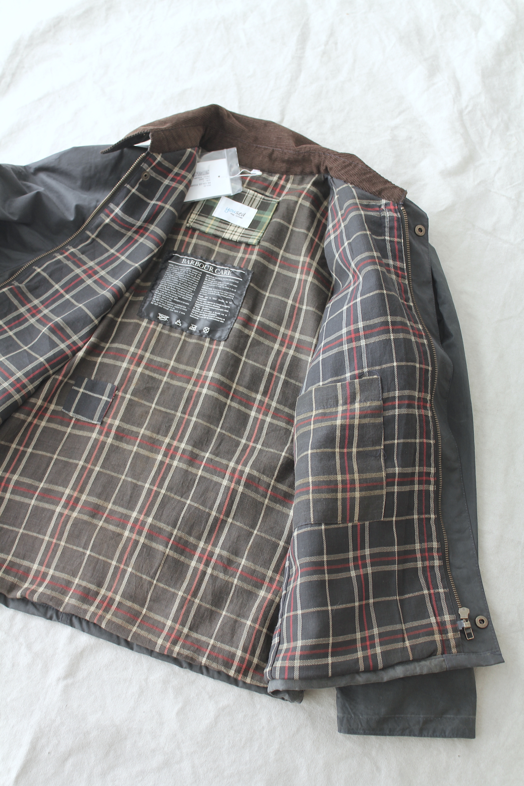 YOUSED】 REMAKE LEATHER FISHING JACKET 
