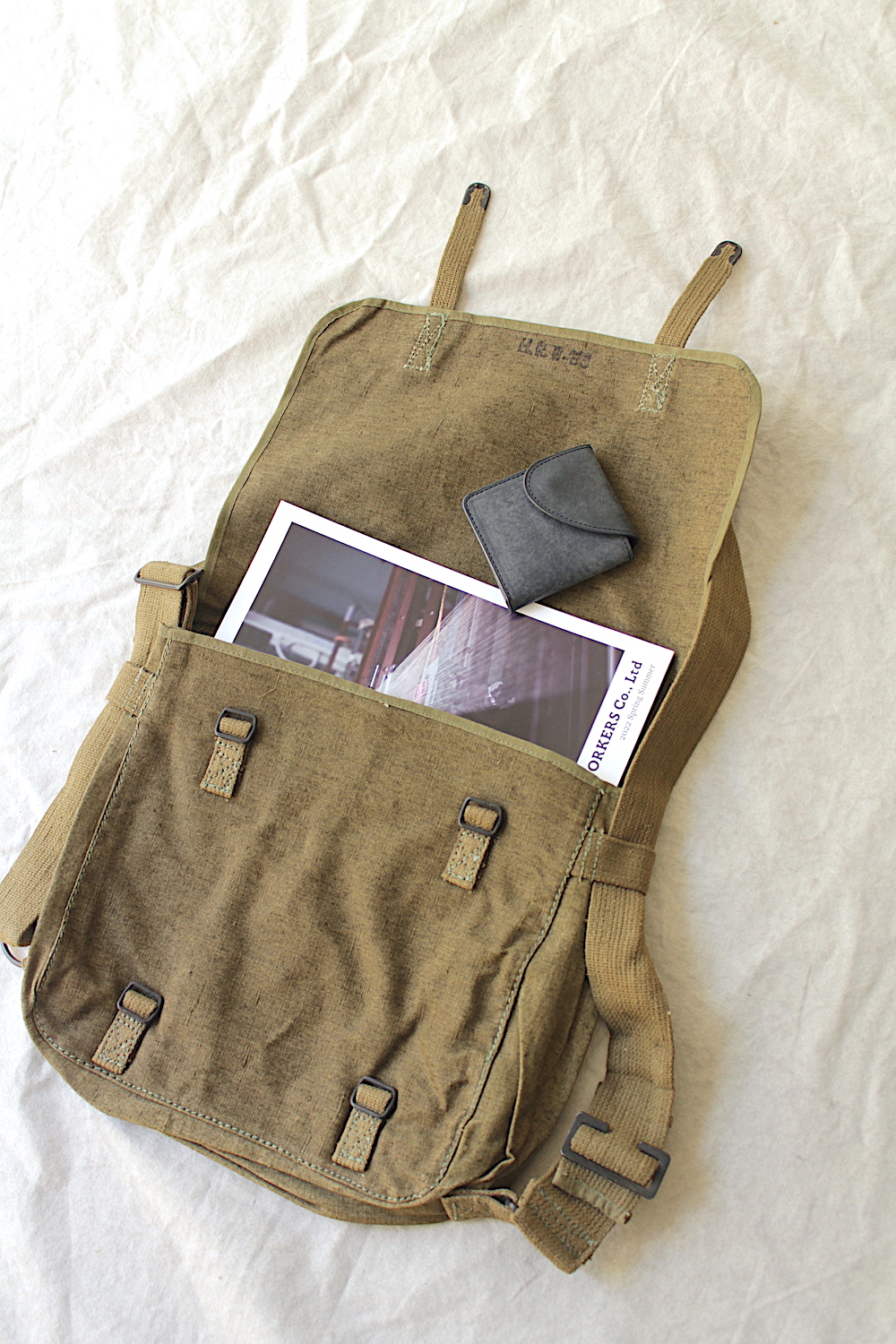 1950s nosFrench army All purpose bag(BK)-