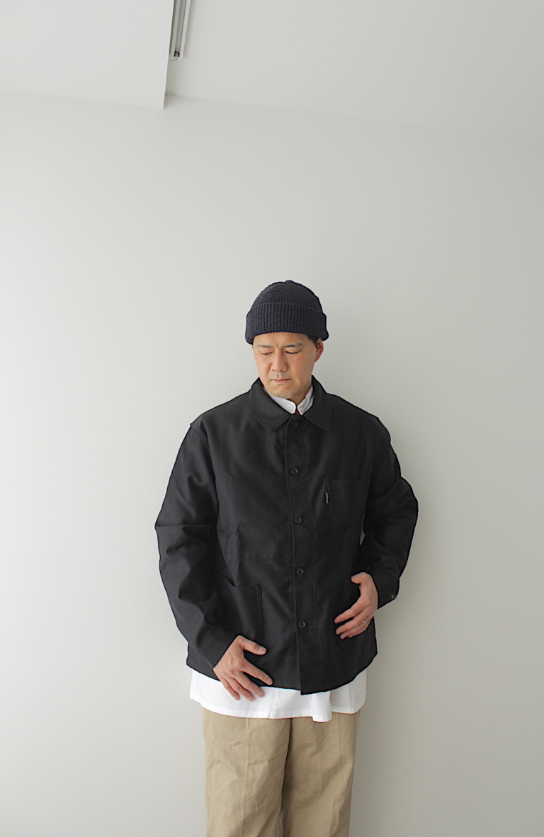 【全国通販】Le Laboureur”VESTON(ル ラブルール)”BLACK MOLESKIN JACKET POST 78