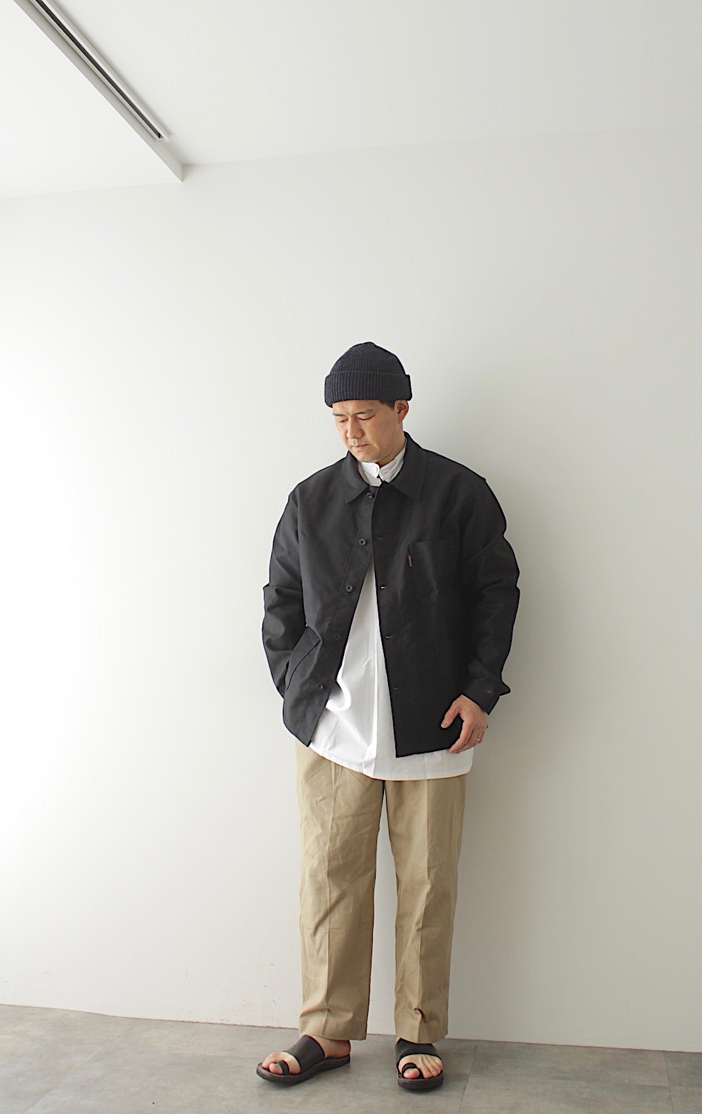 全国通販】Le Laboureur”VESTON(ル ラブルール)”BLACK MOLESKIN JACKET ...