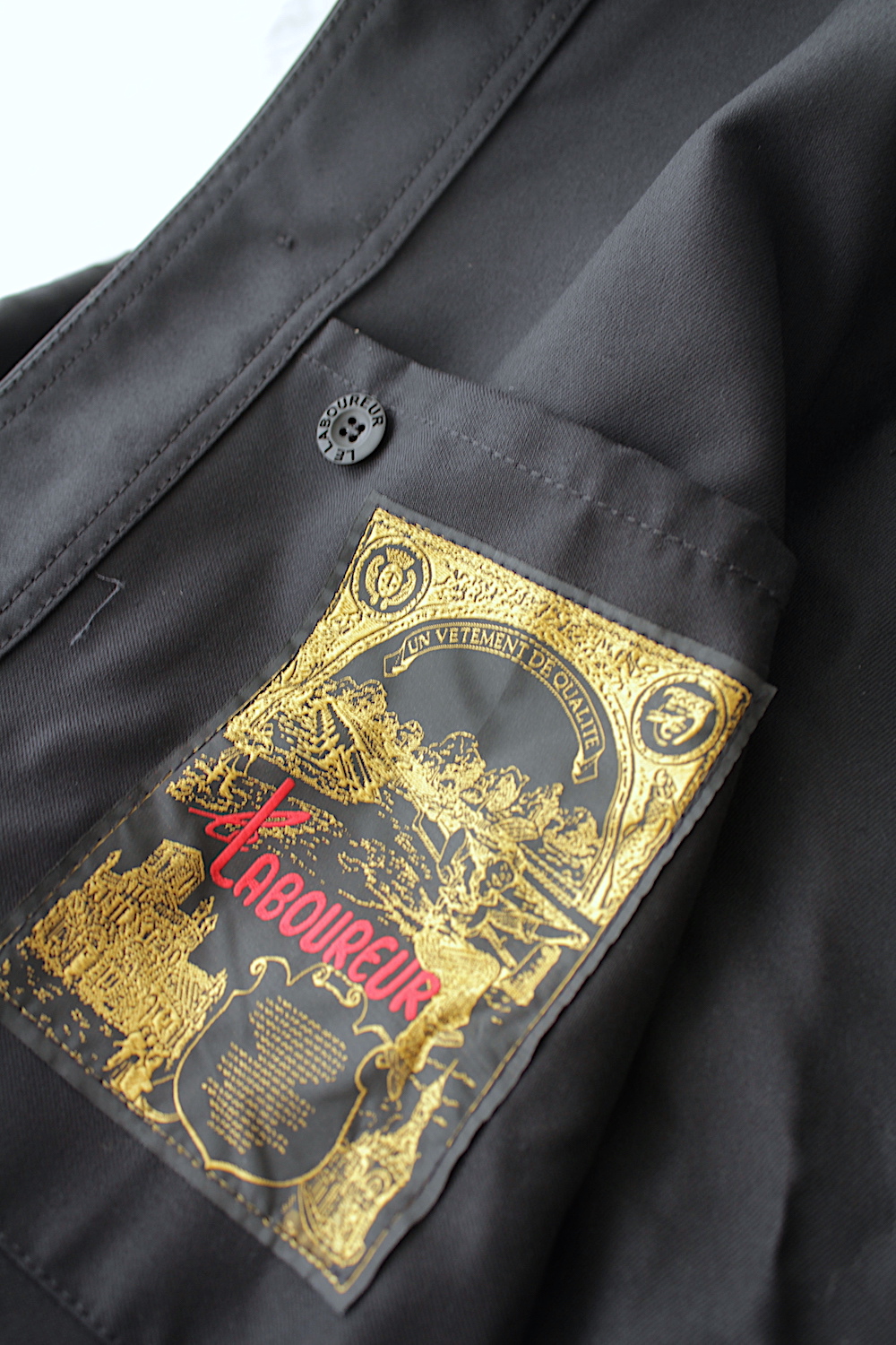 全国通販】Le Laboureur”VESTON(ル ラブルール)”BLACK MOLESKIN JACKET 