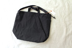 全国通販】SLOW&CO”drawstring tote M”span nylon black | POST