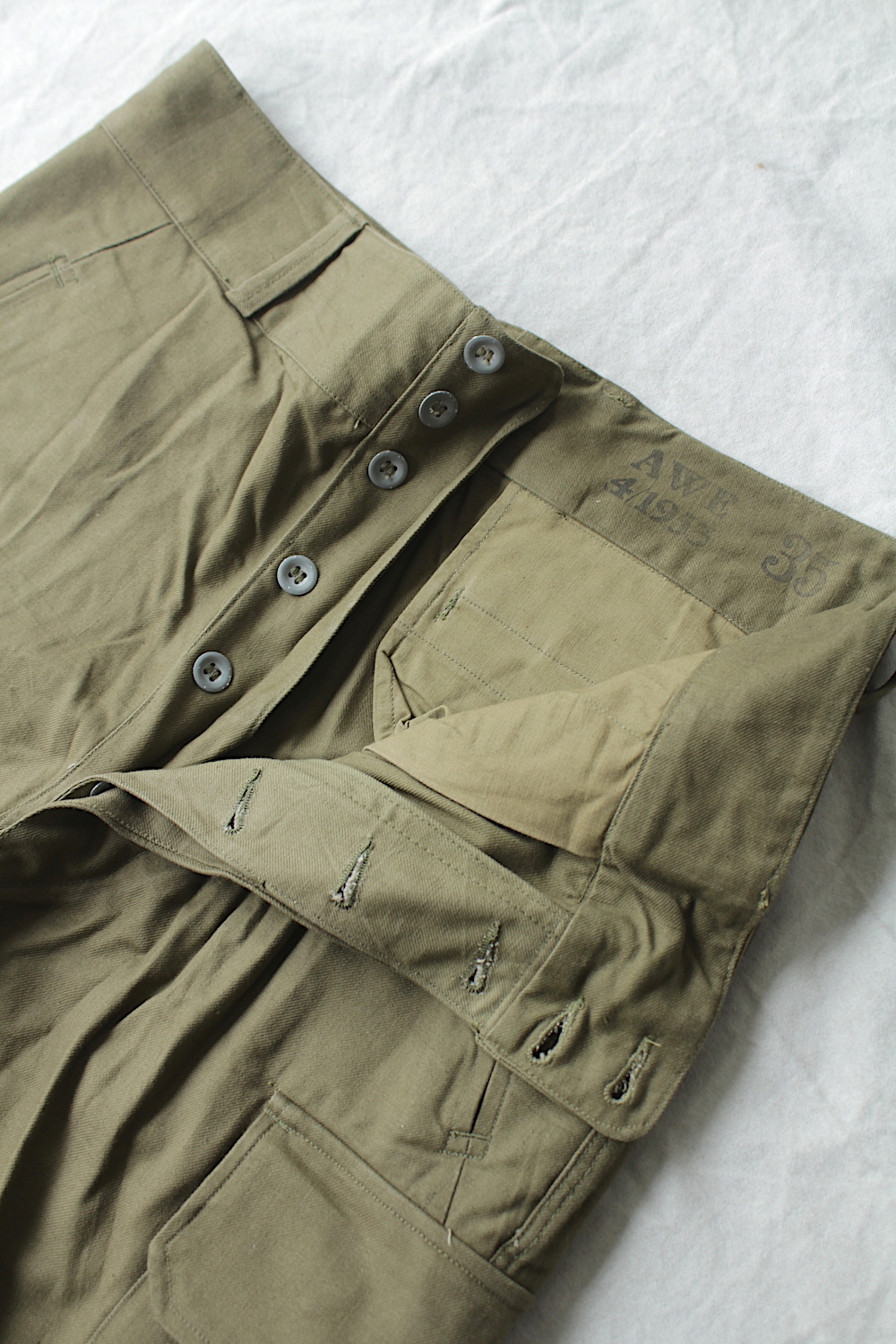 全国通販】DEAD STOCK 50's French Military M-47 Cargo Pants 前期