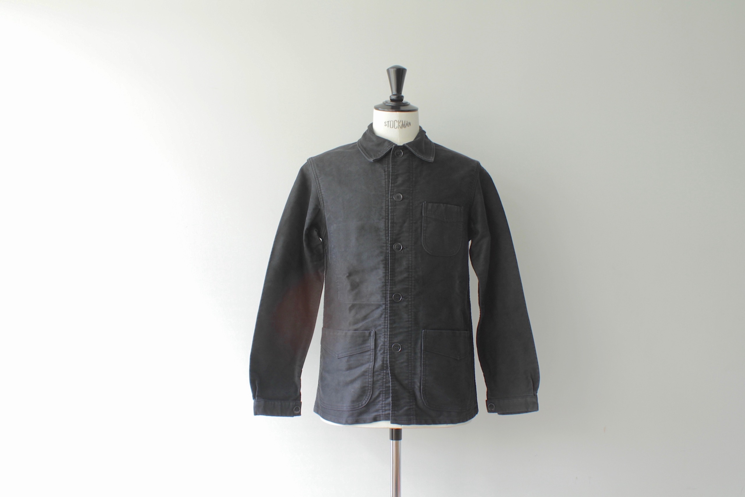 貴重 french black molskin jacket