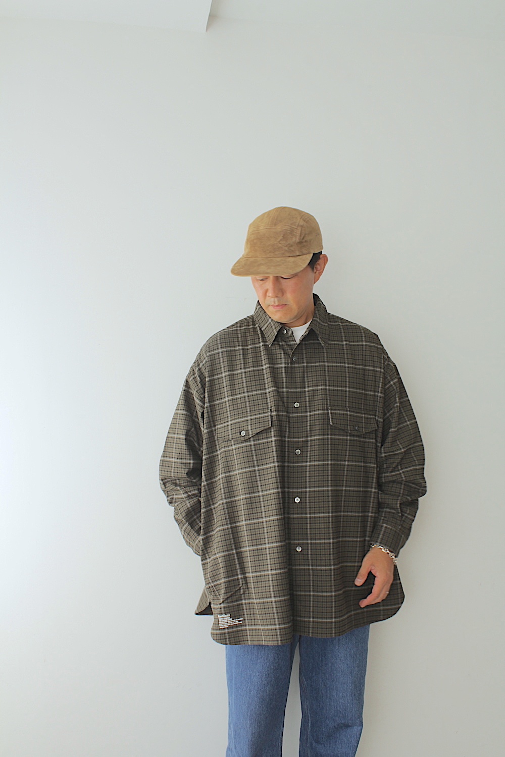 再入荷品 - フレッシュサービスWOOLY STRETCH TAB-COLLAR SHIRT - 新座