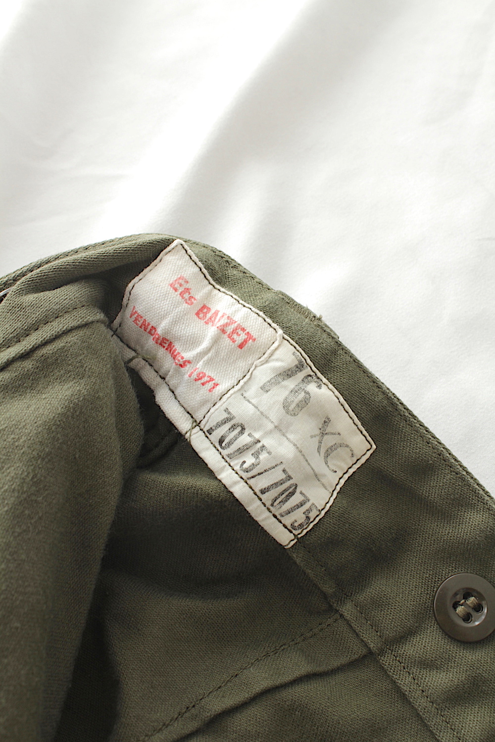 全国通販】DEAD STOCK 50s FRENCH ARMY”M47 CARGO PANTS 前期