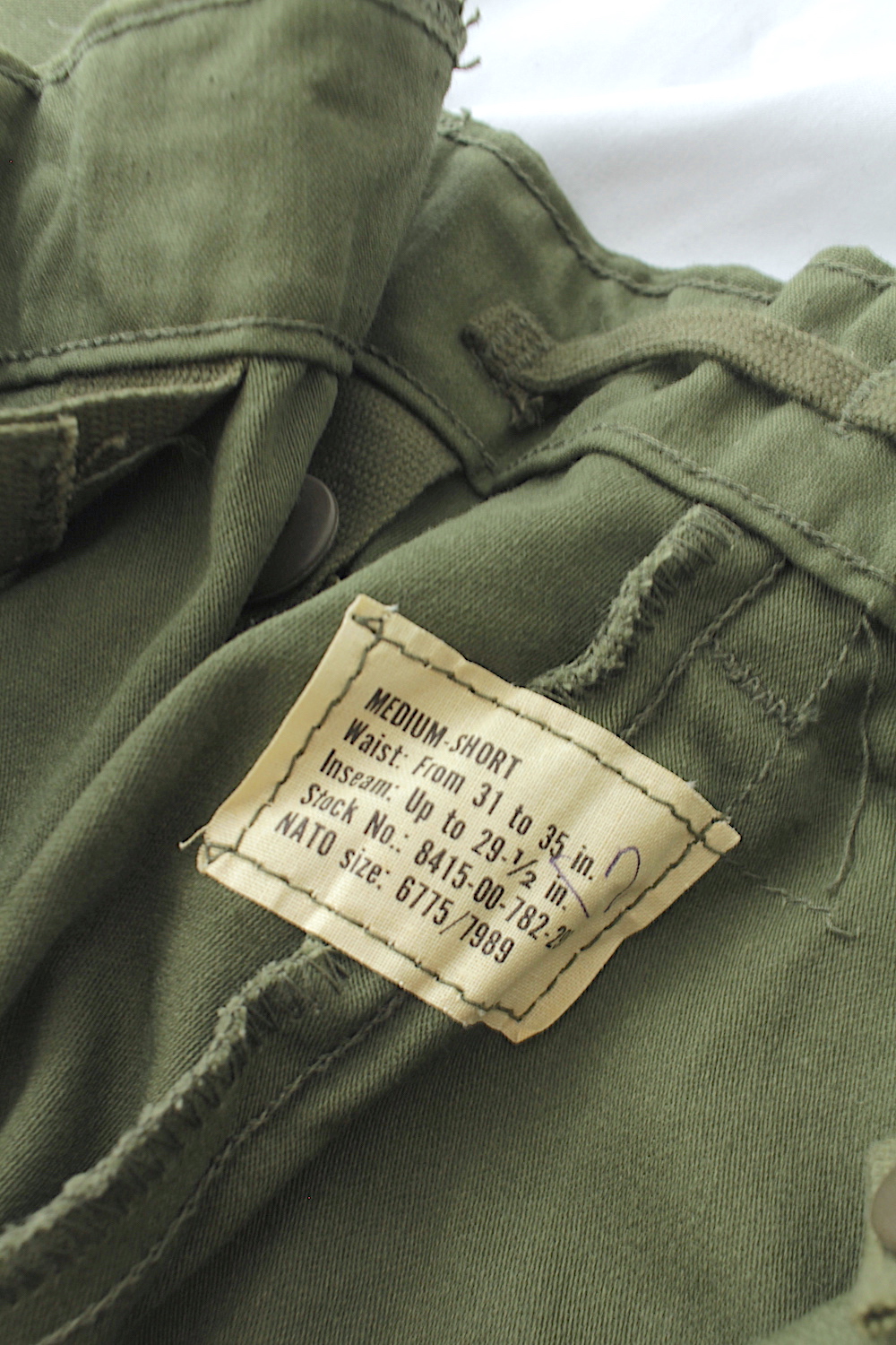 全国通販】VINTAGE 67s US ARMY M65 FIELD TROUSERS