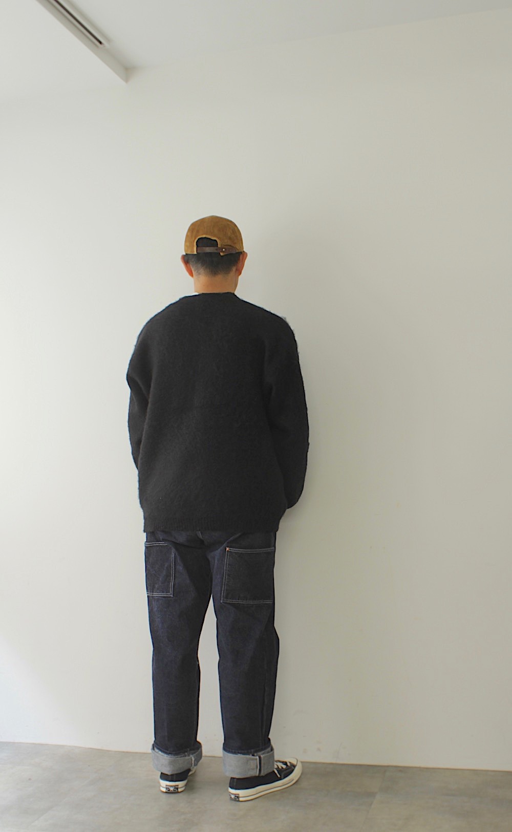 全国通販】TOWN CRAFT “SHAGGY SOLID KNIT CARDIGAN(タウンクラフト 