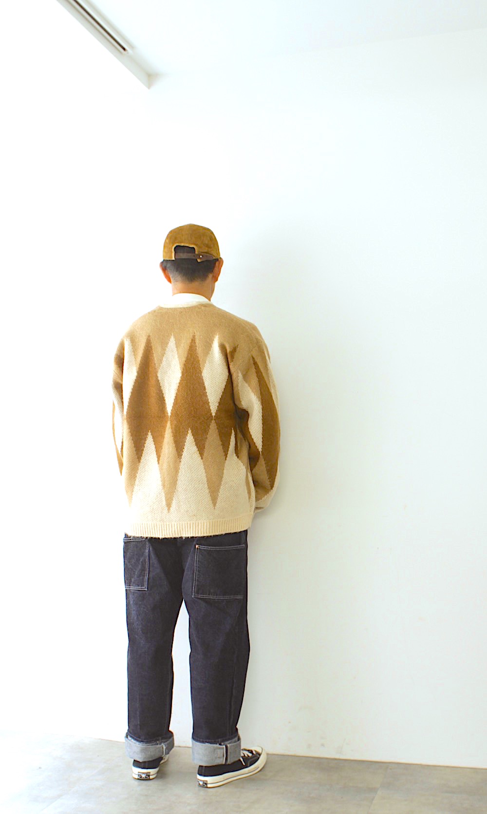 全国通販】TOWN CRAFT "SHAGGY SOLID KNIT CARDIGAN(タウンクラフト