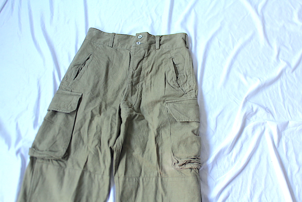 VINTAGE 50s FRENCH MILITARY”M-47 Cargo Pants 前期 METAL BUTTON