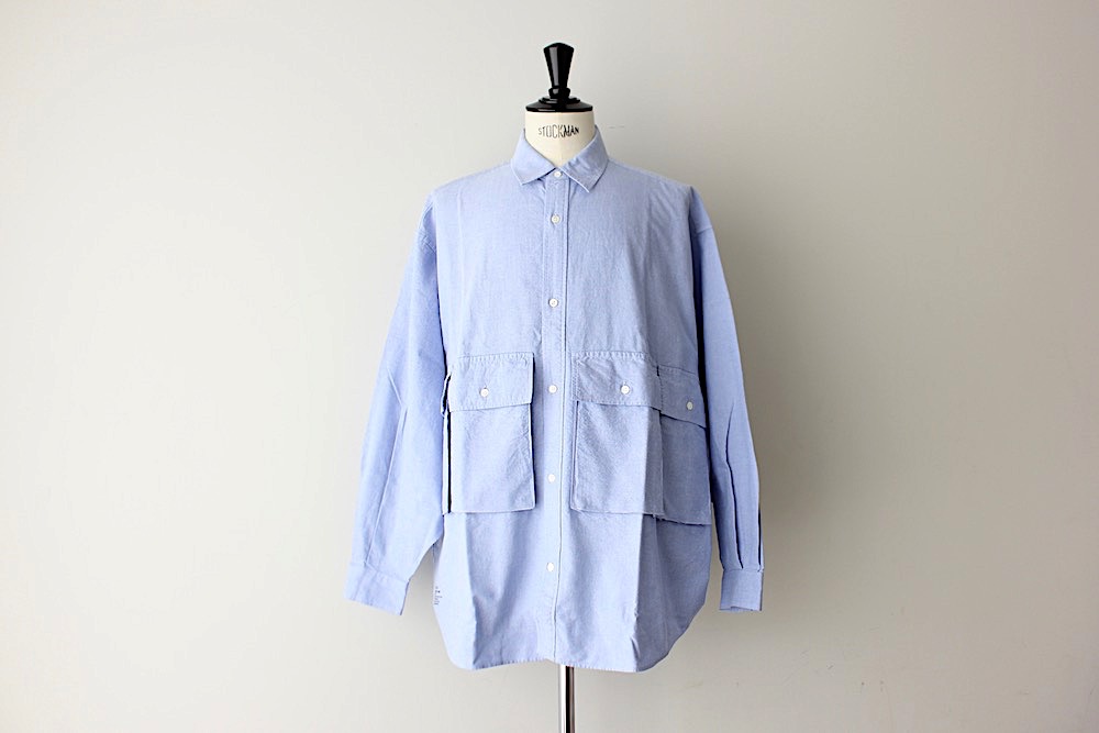 freshservice flap pocket shirts blue