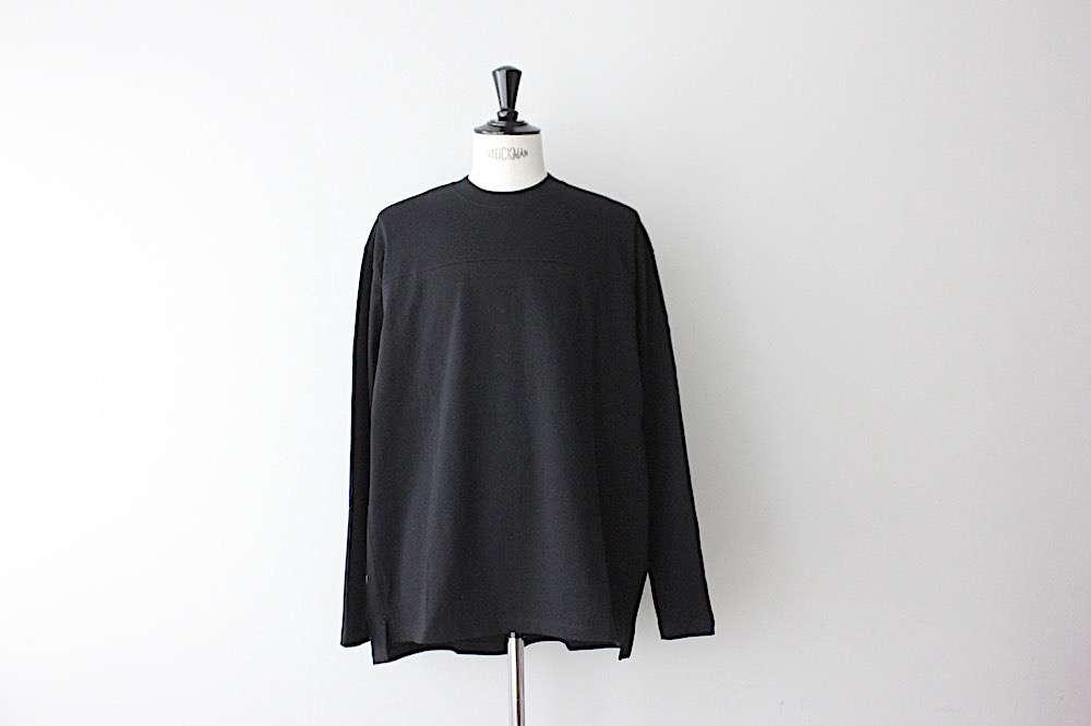 LINEN FOOTBALL L/S TEE1万で即決します