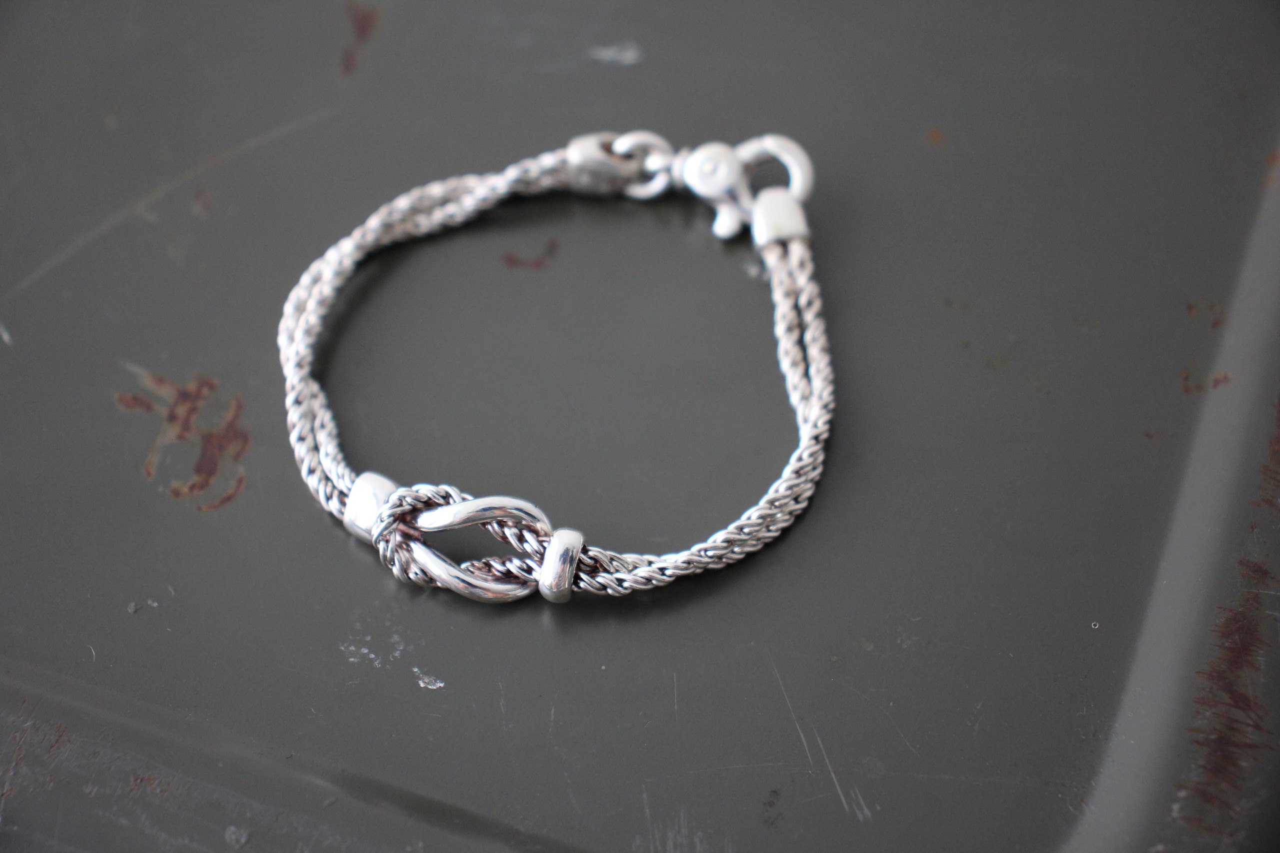 VINTGE 80-00s Tiffany and Co ”Knot Double Rope Bracelet