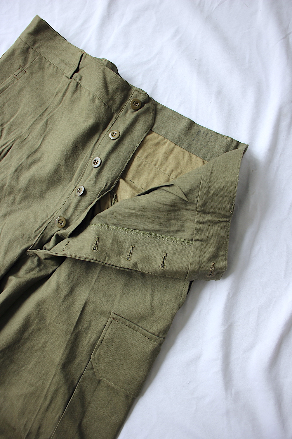 全国通販】VINTAGE 50's French Military”M-47 Cargo Pants 前期 METAL