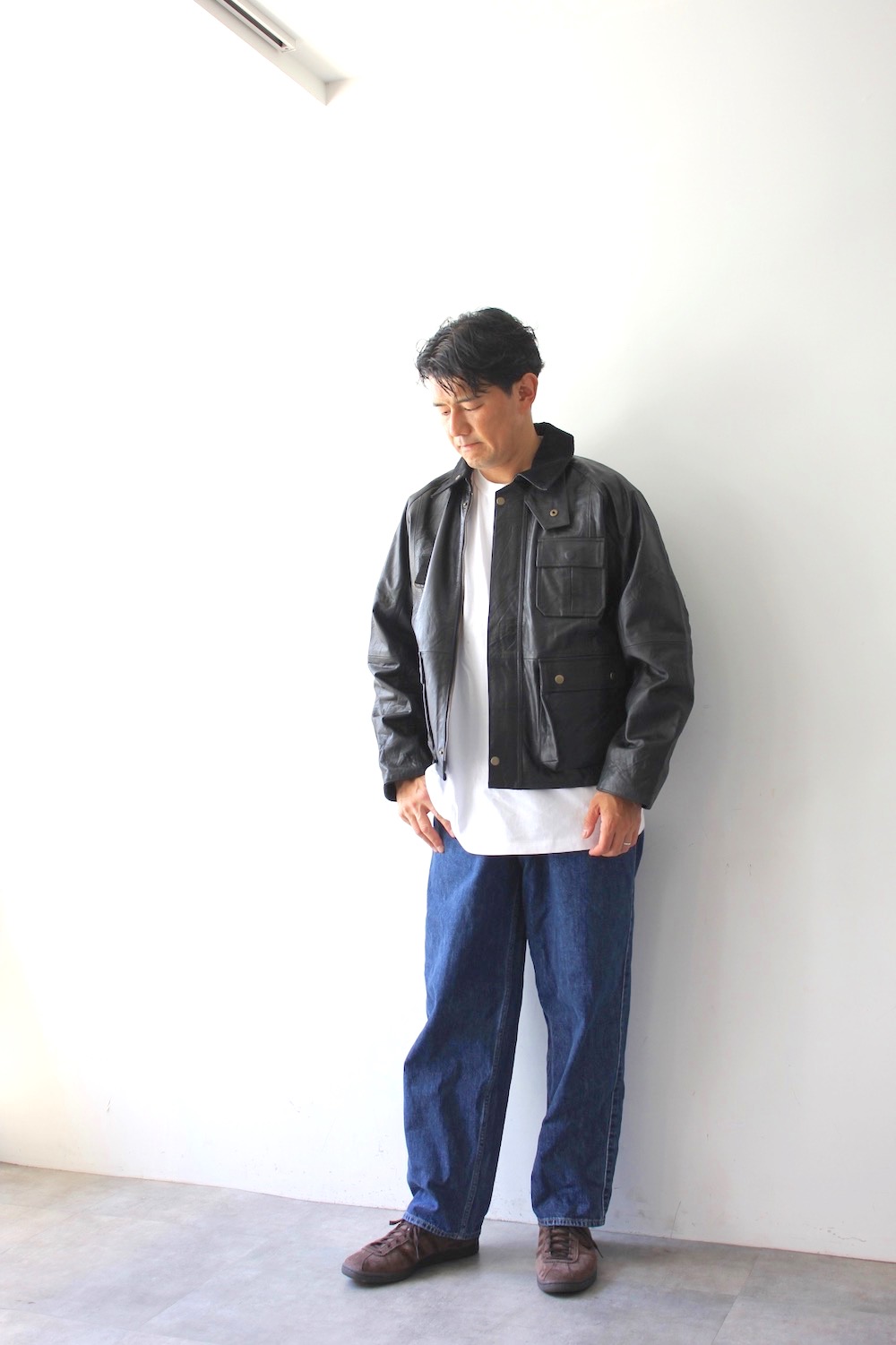 サイズ1Yoused Leather Fishing JKT