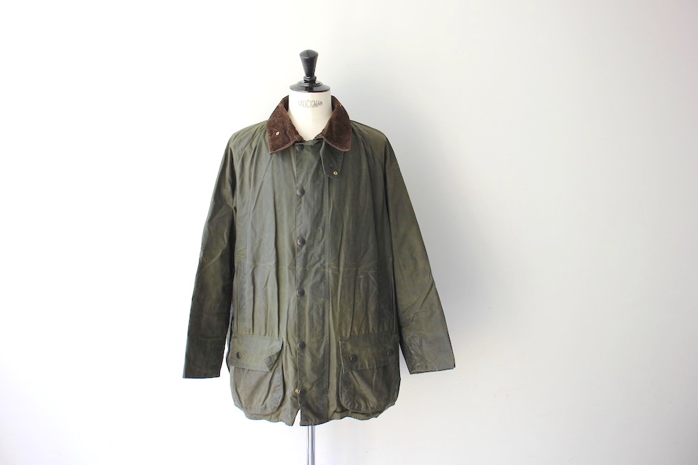 全国通販】VINTAGE 90s Barbour"BEUFORT"RE PROOF MODEL OLIVE SIZE 42