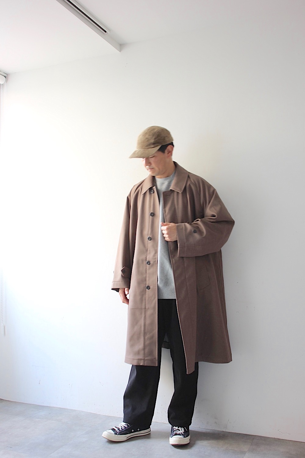 FreshService DOWN FABRIC BAL COLLAR COATフレッシュサービス