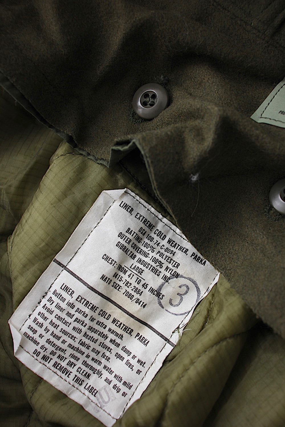 M-65 PARKA XSMALL-REGULAR 72年 VINTAGE 72s US ARMY