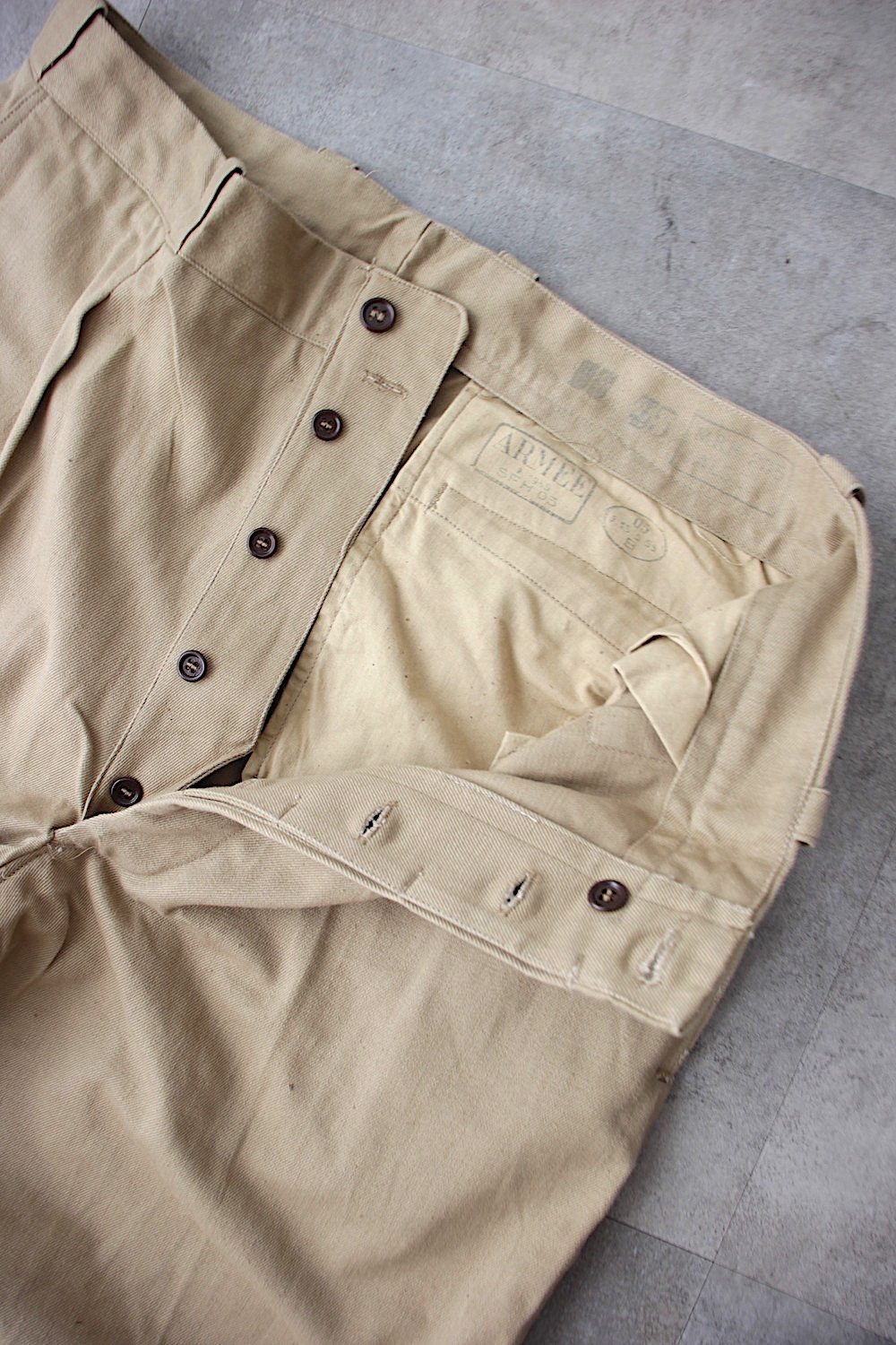 【DEAD STOCK】フランス軍M52チノ デッドストック！フランス軍 チノパン/M52/サイズ25/言わずもがなの