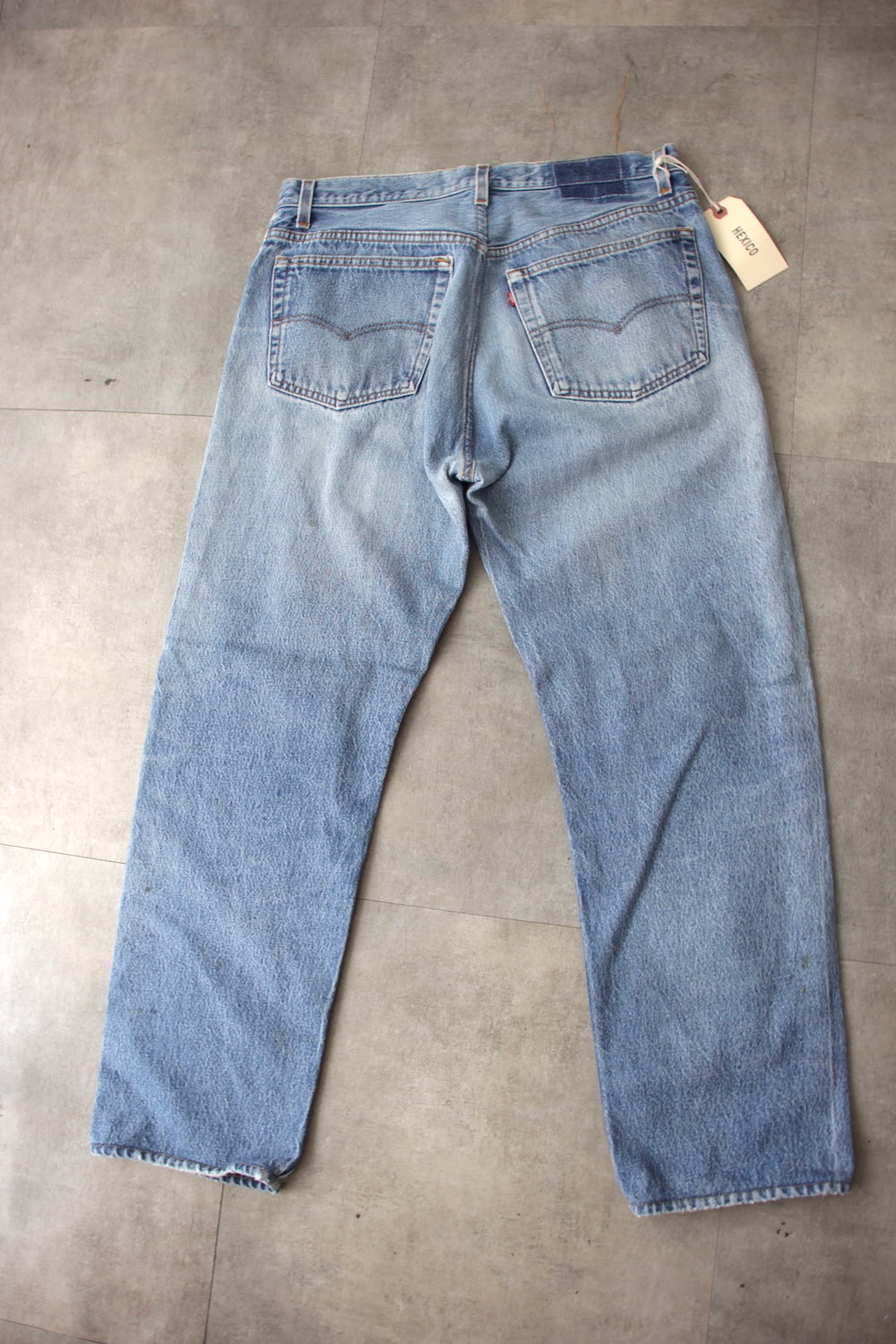 パンツ HEXICO DRAWSTRING PANTS 9oz DENIM HEXICO DRAWSTRING PANTS 9oz SELVEDGE DENIM #ONE WASH [3010