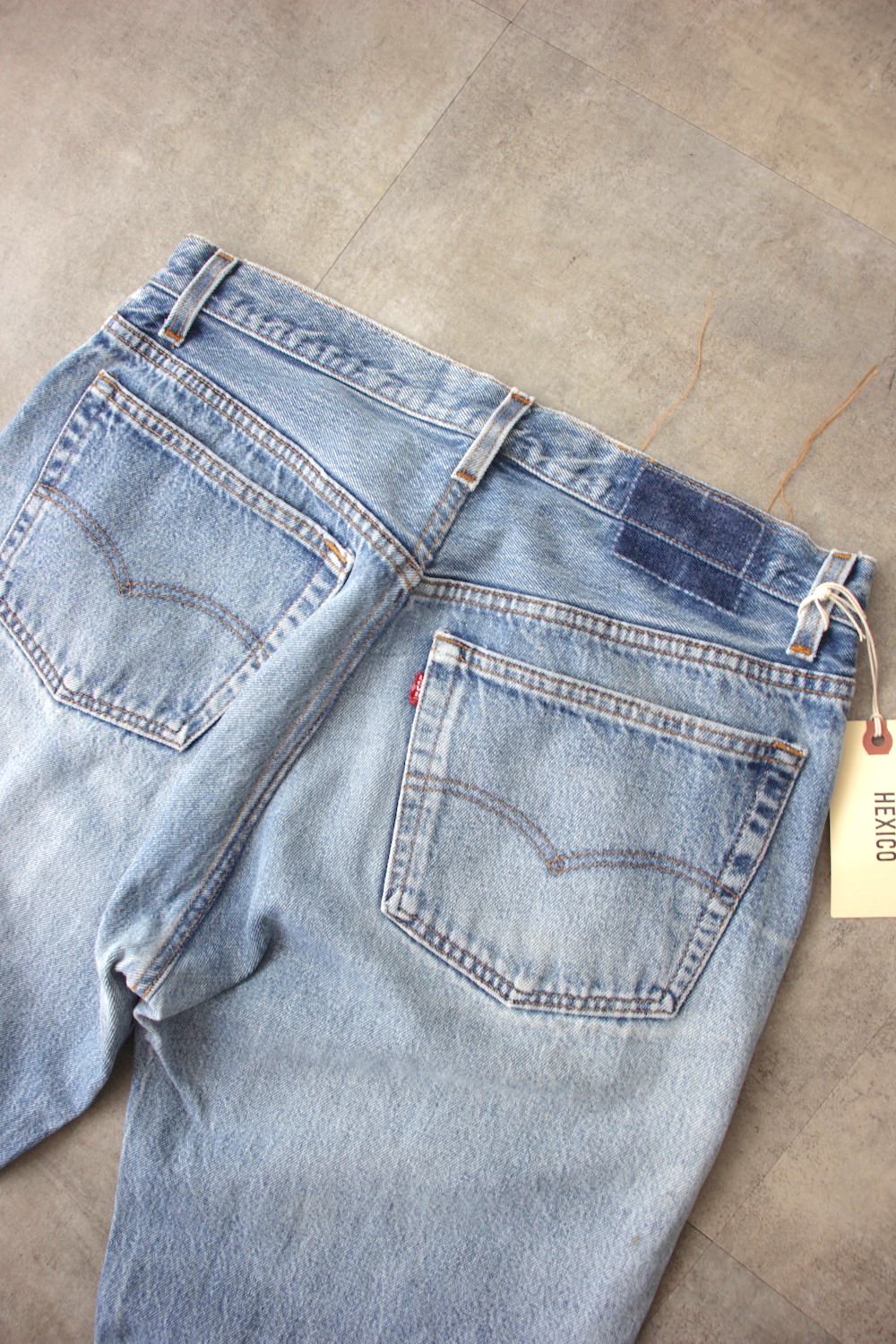 パンツ HEXICO DRAWSTRING PANTS 9oz DENIM HEXICO DRAWSTRING PANTS 9oz SELVEDGE DENIM #ONE WASH [3010