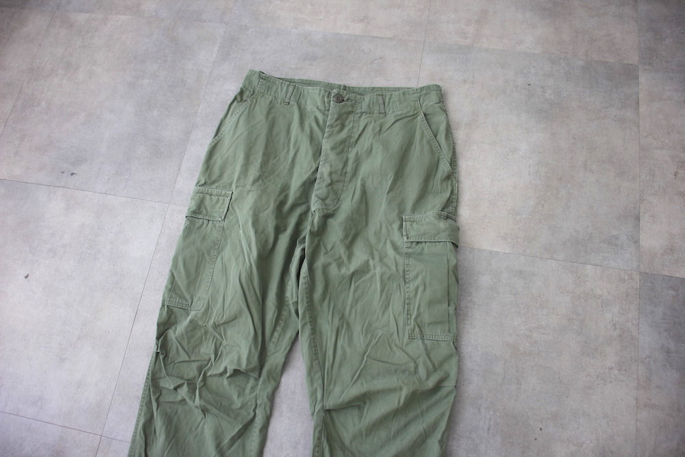 60s U.S.ARMY 2nd ノンリップ ジャングル ファティーグ パンツS（全国 