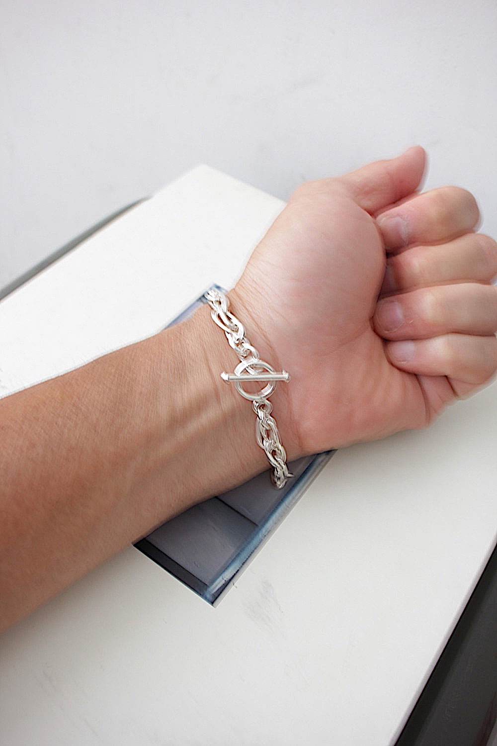 極上【クロス】T字バー メキシカンジュエリー ブレスレット MEX925