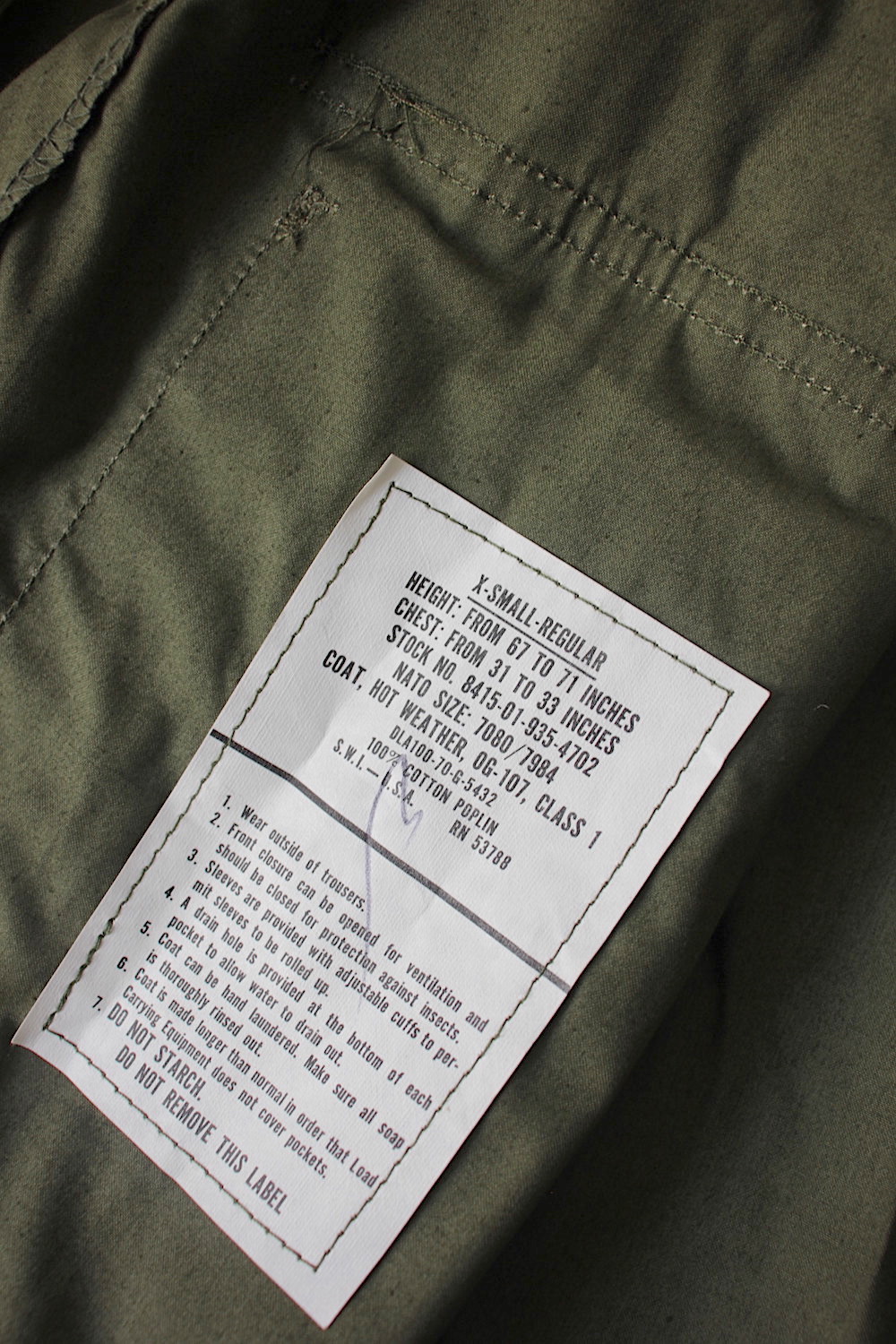 全国通販】DEAD STOCK(デッドストック) 70s US ARMY