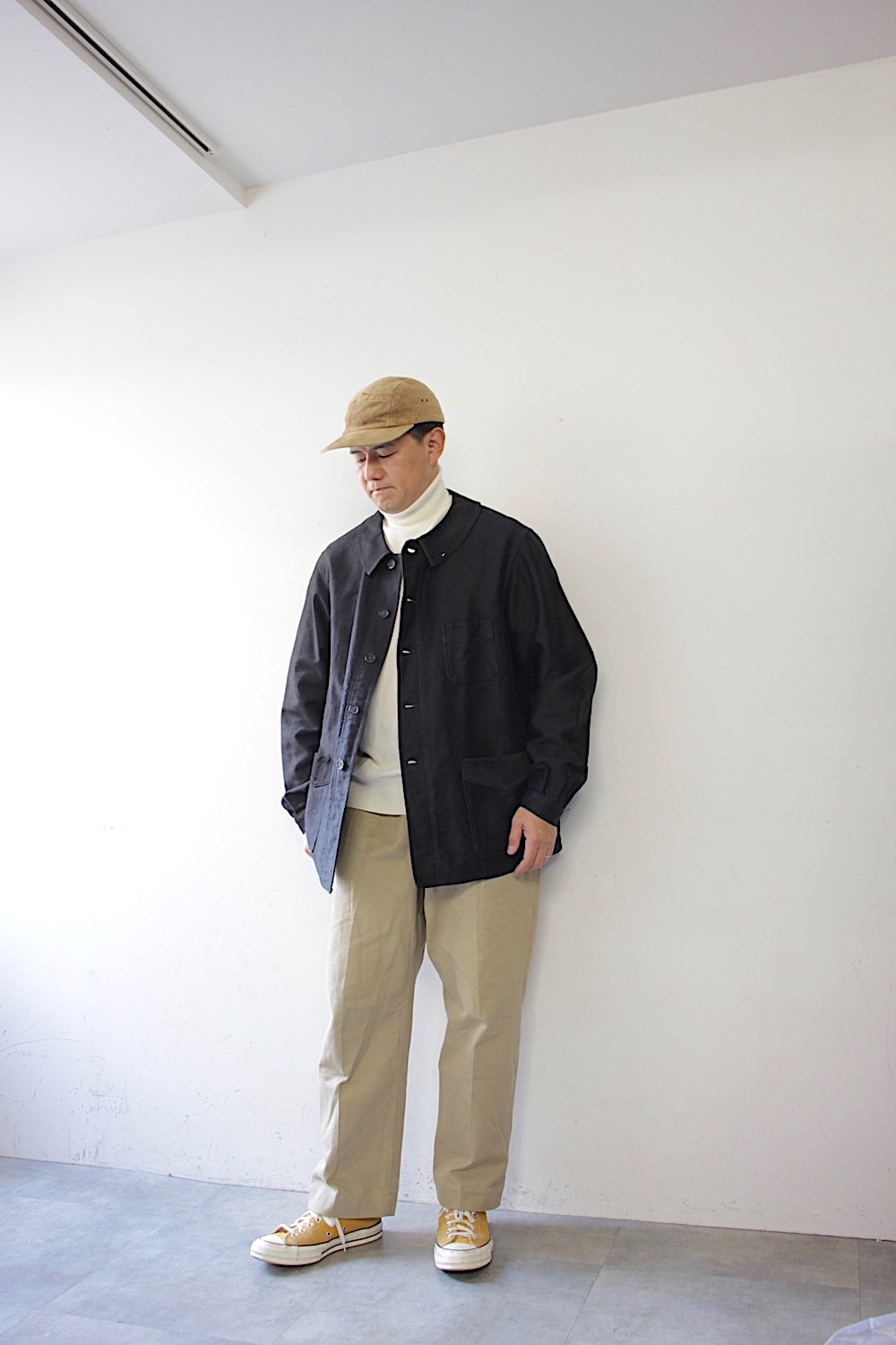 50s〜60s モールスキン フレンチ ワークジャケット 全国通販】VINTAGE 40-50s FRENCH WORK