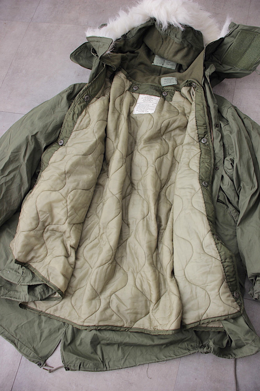 1980'sUS ARMYM-65 fishtail parkaフルセットL 全国通販】DEAD STOCK 80s US ARMY