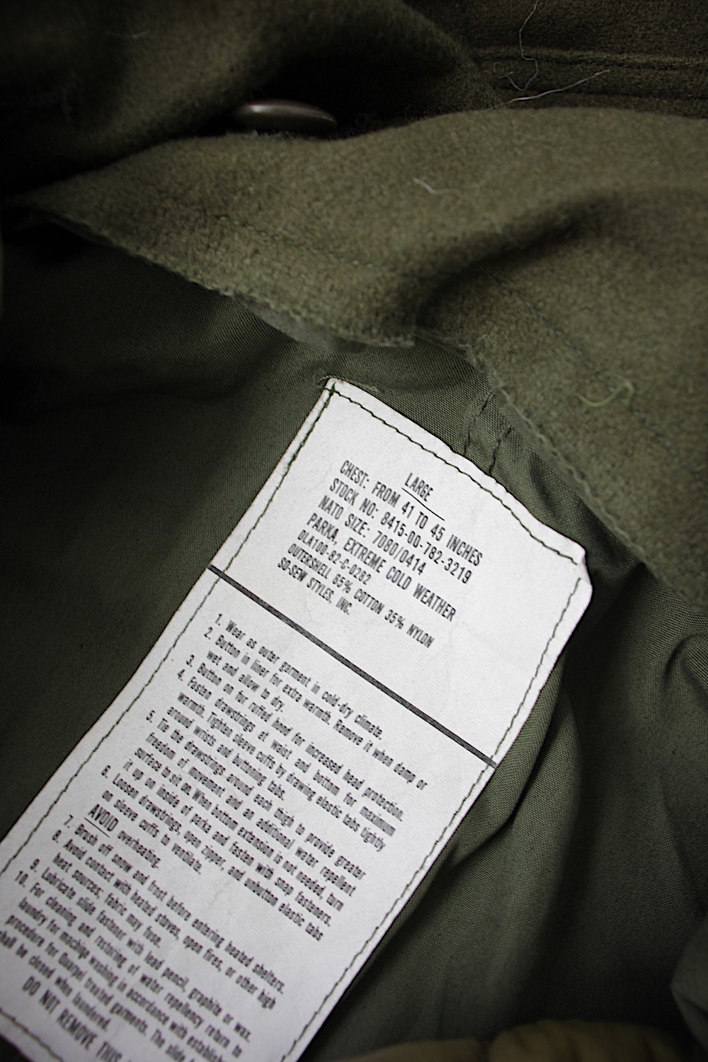 全国通販】DEAD STOCK 80s US ARMY