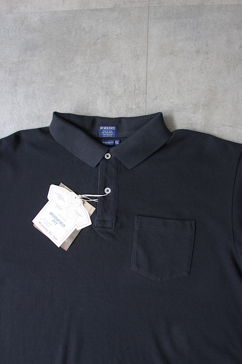 WORKERS Modified Fit Polo サイズL ネイビー WORKERS Workers ワーカーズ Modified Fit Polo モディファイド