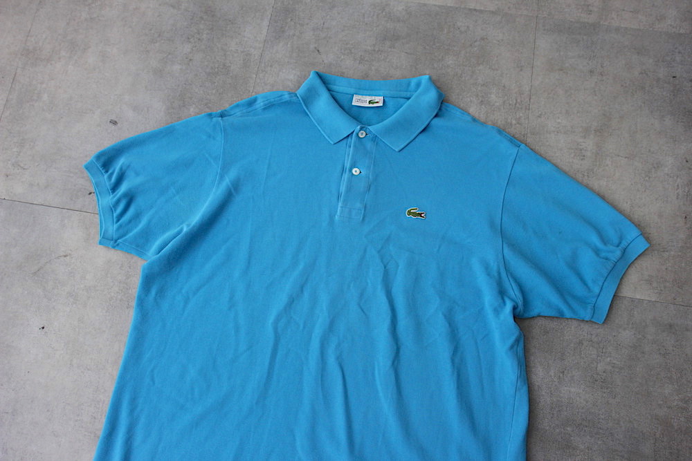 80s LACOSTE ラコステ ポロシャツ フランス製 フラレコ 5 ブルー 80s French Lacoste Navy Polo Shirt – ataco garage blog