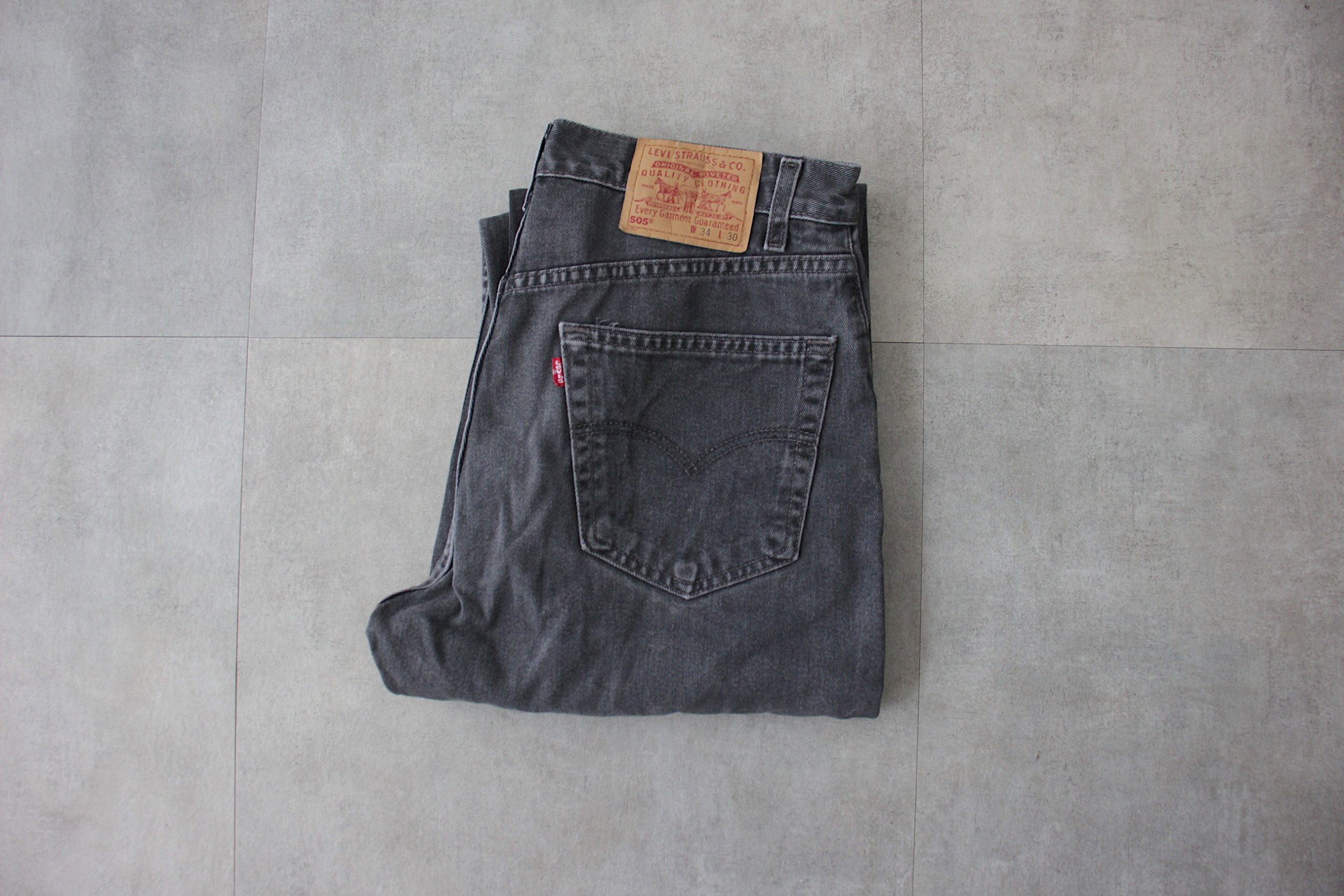「神サイズ」 Levi’s 505 ブラックデニム 36×30 00s サルファ 神サイズ」 Levi's 505 ブラックデニム 36×30 00s サルファ