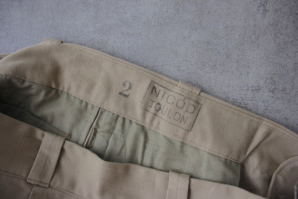 French army M52ショーツ　5 古着 M52 フランス軍 50年代 チノショーツ ヴィンテージ サイズ5