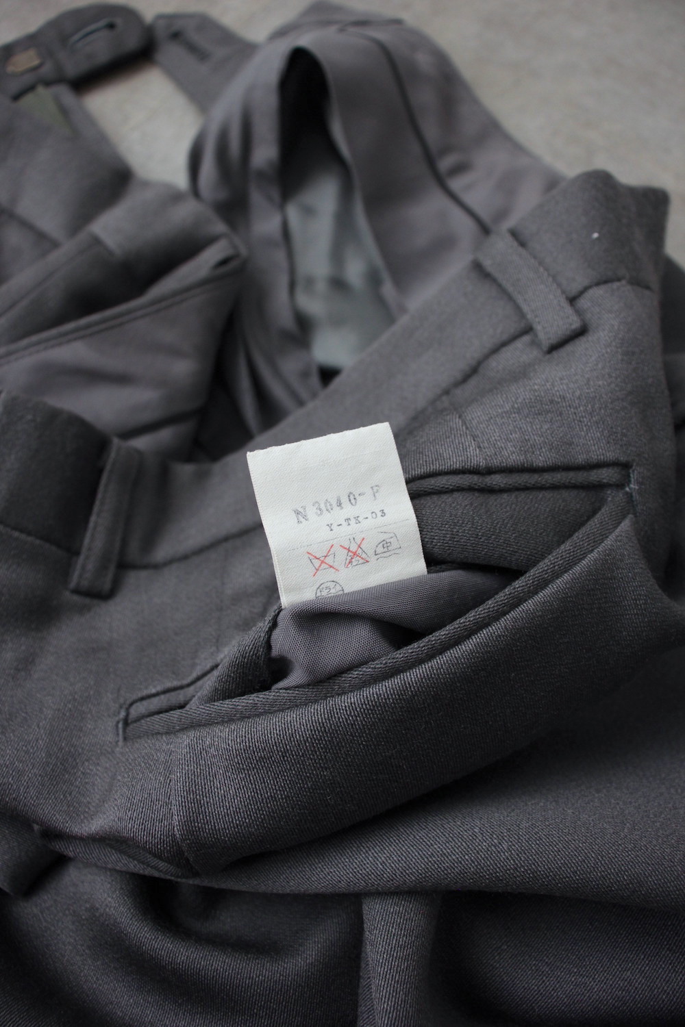 90s Christian Dior 2tuck ウールスラックス ディオール ヴィンテージ90's Christian Dior 玉虫色ウールワイドスラックス