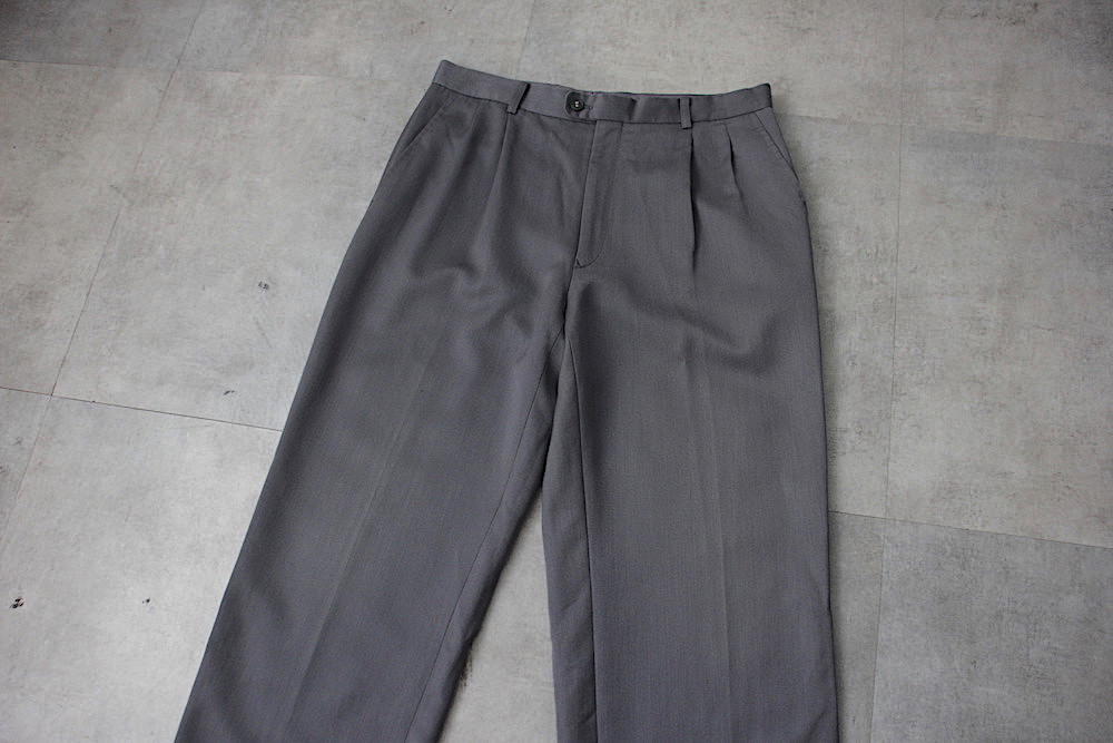 90s Christian Dior 2tuck ウールスラックス ディオール 全国通販】VINTAGE 80s Burberrys