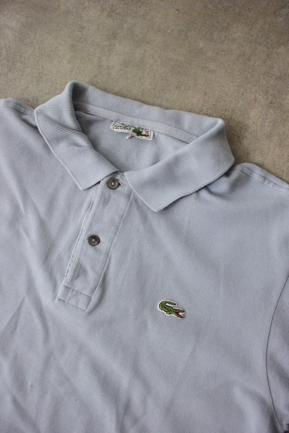 70s-80's フランス製 LACOSTE Polo Shirt LACOSTE - 古着 フランス製70s 80s CHEMISE LACOSTE フレンチ