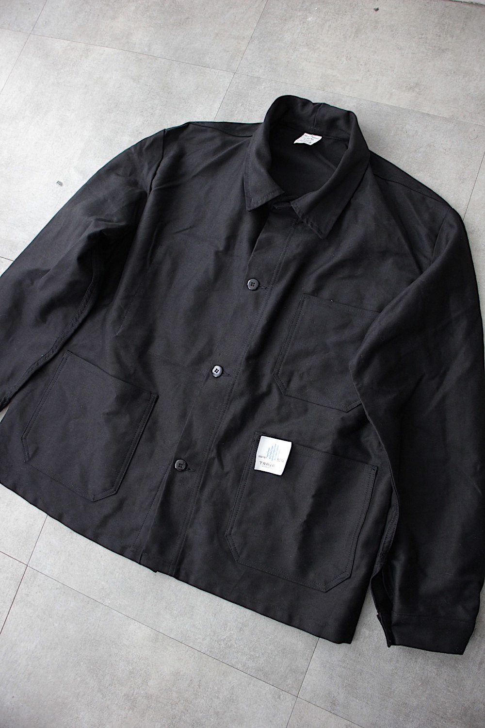 フランス製 モールスキンジャケット DEAD STOCK】60s French Work Vintage Moleskin Coverall Jacket